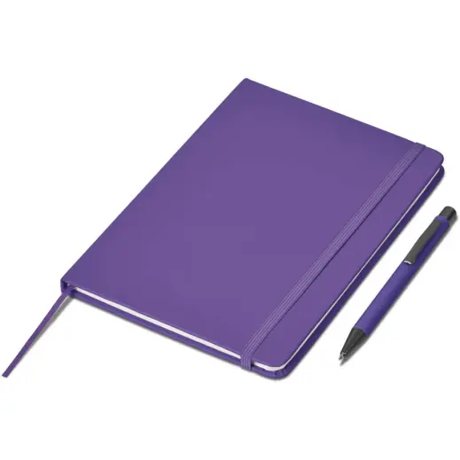 Hibiscus Notebook & Pen Set Purple